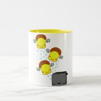 2 Couleurs Tout le pain grillé vont dans la tasse de ciel