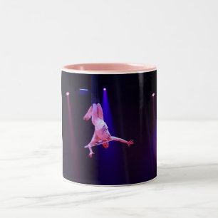 2 Couleurs Trapeze volante fille deux toned toned tasse de ca