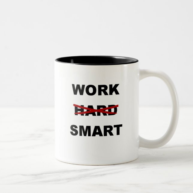 2 Couleurs Travail Smart - tasse de café inspirée (Droit)