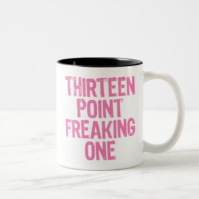 2 Couleurs treize points freaking une tasse (Droit)