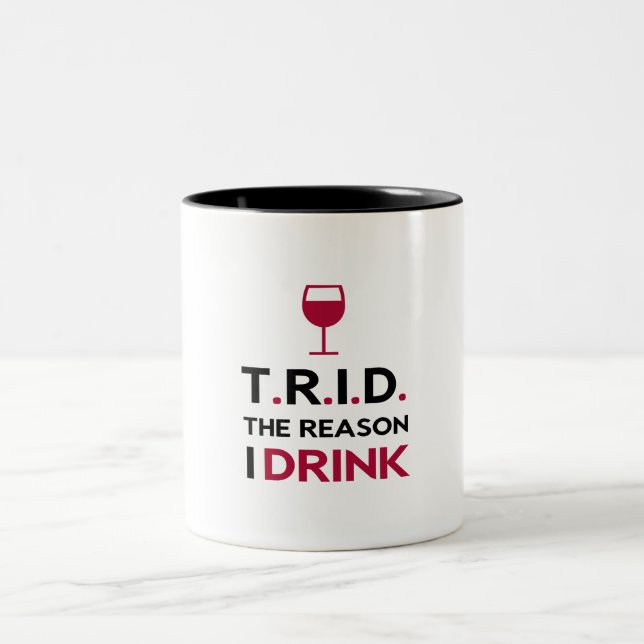 2 Couleurs TRID la raison je bois la tasse modifiée la (Centre)