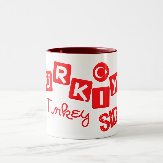 2 Couleurs TURKEY SIDE tasse - choisir style & couleur (Centre)