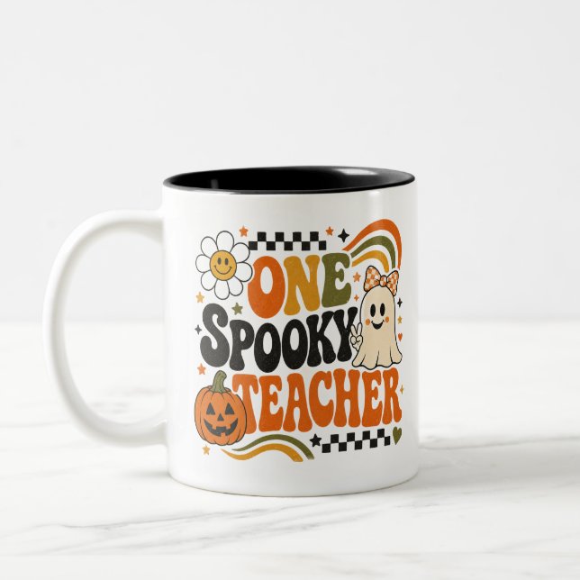 2 Couleurs Un cadeau de tasse mignon d'Halloween de professeu (Gauche)