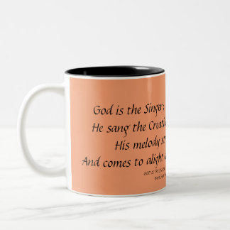2 Couleurs Un DIEU EST la tasse Stephanie Hutchinson du vers