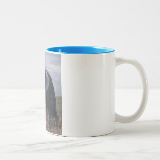 2 Couleurs "Un éléphant escroc" tasse de deux tons (Droit)