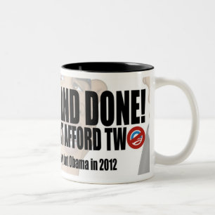 2 Couleurs "Un et fait !" Tasse de café de Nobama Obama