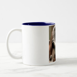 2 Couleurs une image de tasse du chiot aimé