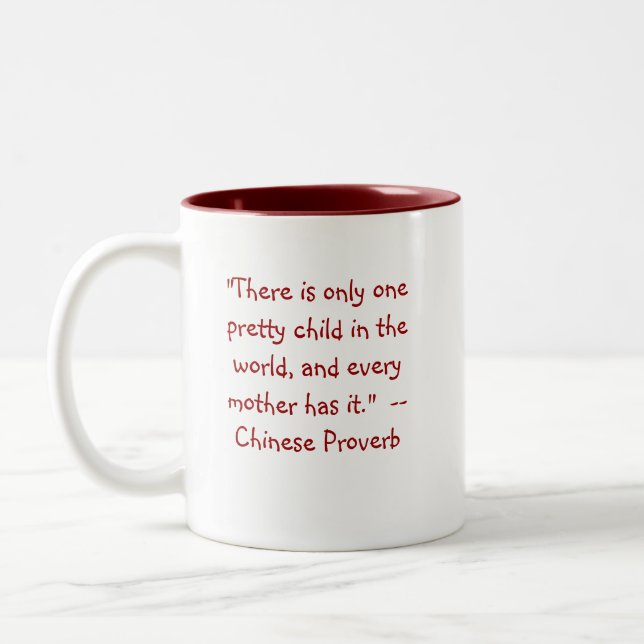 2 Couleurs Une jolie tasse de Drinkware de citation (Gauche)