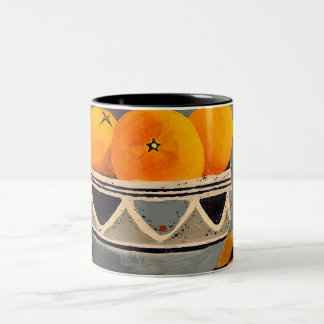 2 Couleurs Une magnifique tasse à la peinture orangée