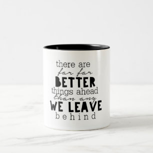 2 Couleurs Une meilleure tasse de café de choses en avant