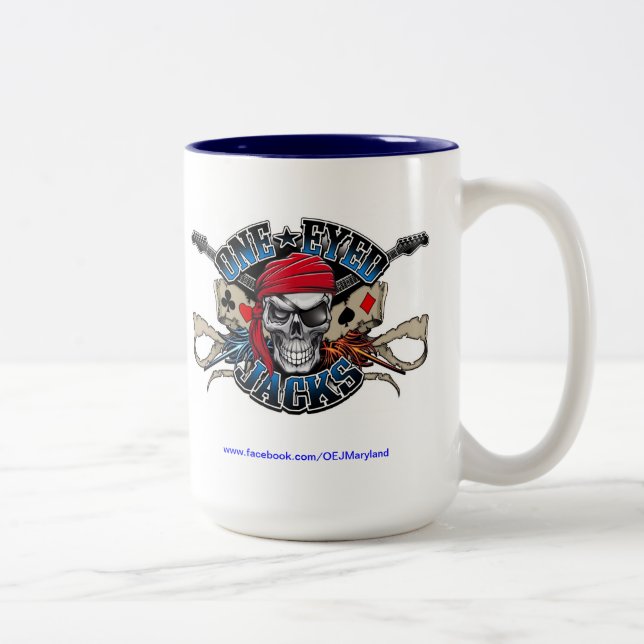 2 Couleurs Une tasse de café observée de crics (Droit)
