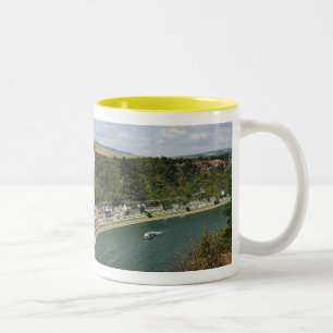 2 Couleurs Une tasse jaune bicolore
