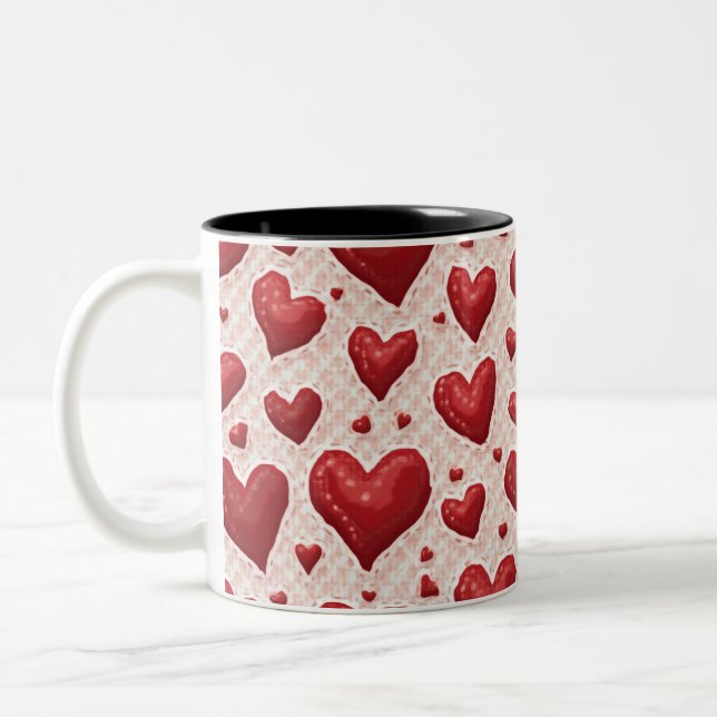 2 Couleurs une tasse pleine d'amour (Gauche)