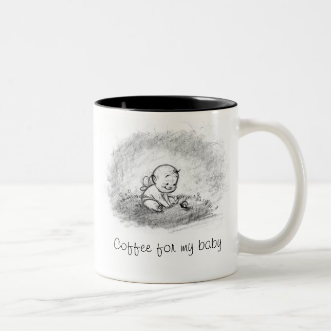 2 Couleurs Une tasse pour mon bébé (amant c.-à-d.) (Droit)