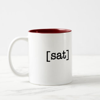 2 Couleurs Une tasse une tasse de café de samedi de jour