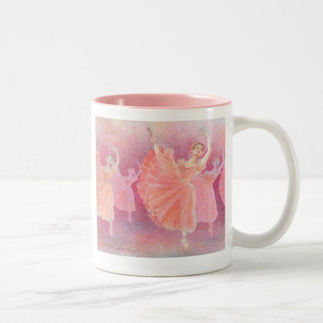 2 Couleurs Valse de la tasse de fleurs (personnalisable) (Droit)