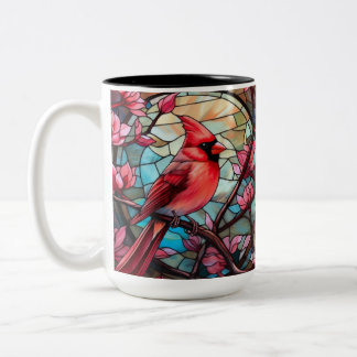 2 Couleurs Verre tendu Cardinal Tasse à café à deux tons