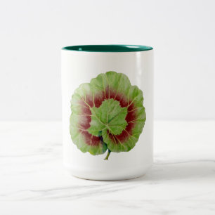 2 Couleurs Vert de géranium tasse à deux tons de 15 onces (