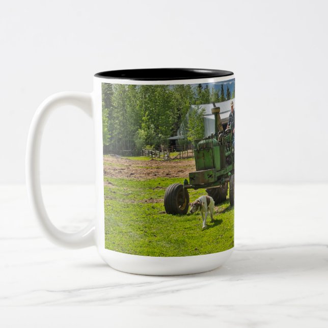 2 Couleurs Vieille tasse d'agriculteur (Gauche)