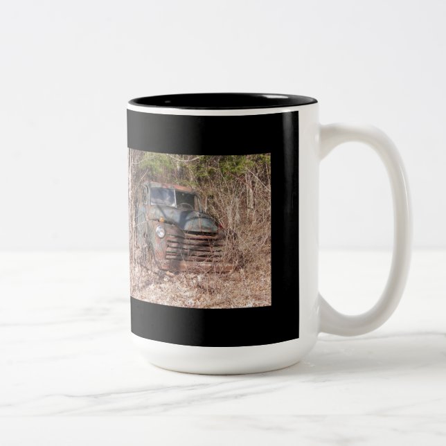 2 Couleurs Vieille tasse de fer (Droit)