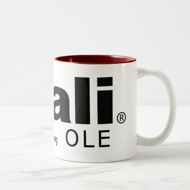 2 Couleurs VIEILLE tasse de Kuali avec l'URL (Droit)