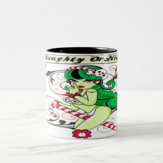 2 Couleurs Vilain ou Nice - tasse à deux tons (Centre)