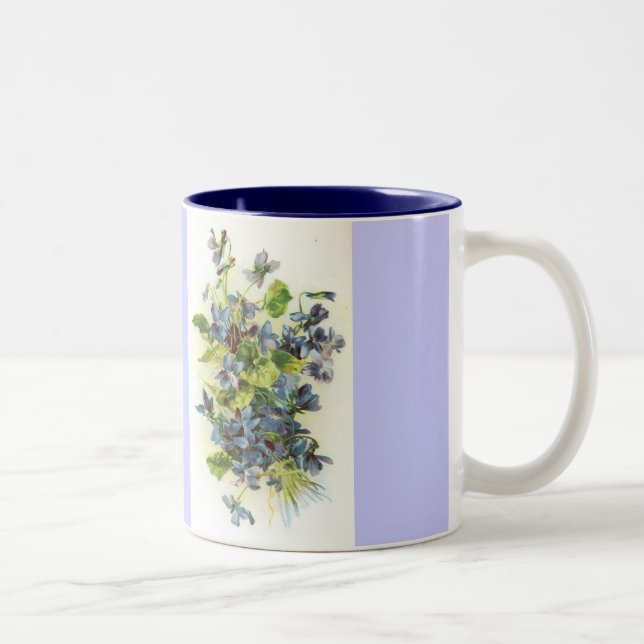 2 Couleurs violettes, tasse de violettes (Droit)