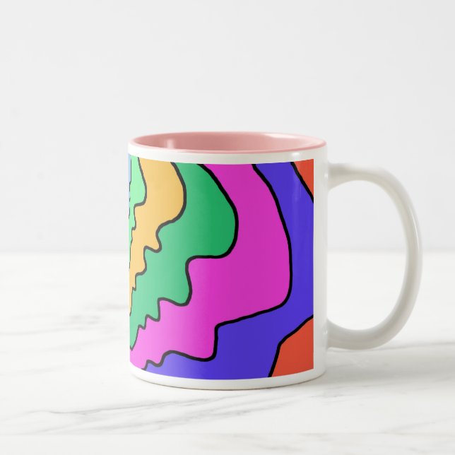 2 Couleurs visage reflections1 de tasse (Droit)
