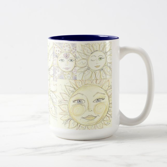 2 Couleurs Voici le soleil - tasse de café (Droit)
