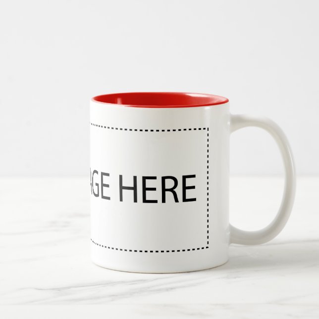 2 Couleurs Votre coutume tasse à deux tons de 11 onces (Droit)