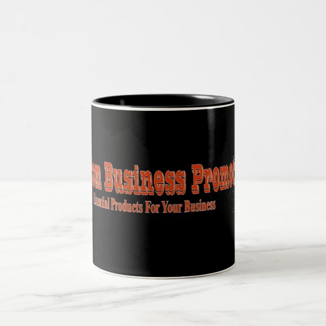 2 Couleurs Votre tasse de logo d'affaires (Centre)