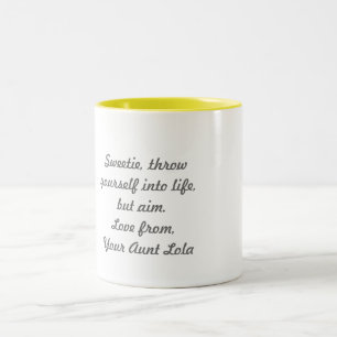 2 Couleurs "Votre tasse de tante Lola"