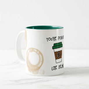 2 Couleurs Vous êtes un café inutile - Comme une tasse d'humo