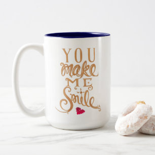 2 Couleurs Vous m'incitez à sourire - tasse de café