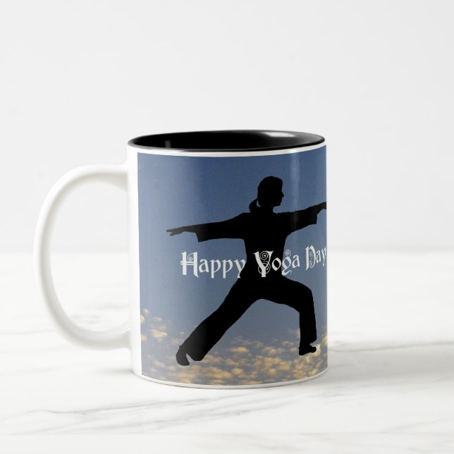 2 Couleurs Yoga : Tasse du guerrier II (Gauche)