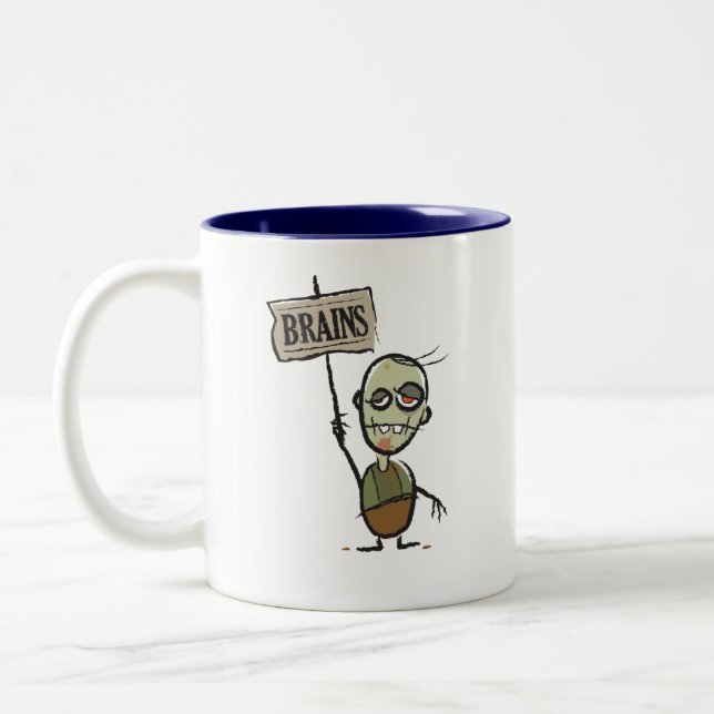 2 Couleurs Zombi avec la tasse à deux tons de signe de (Gauche)