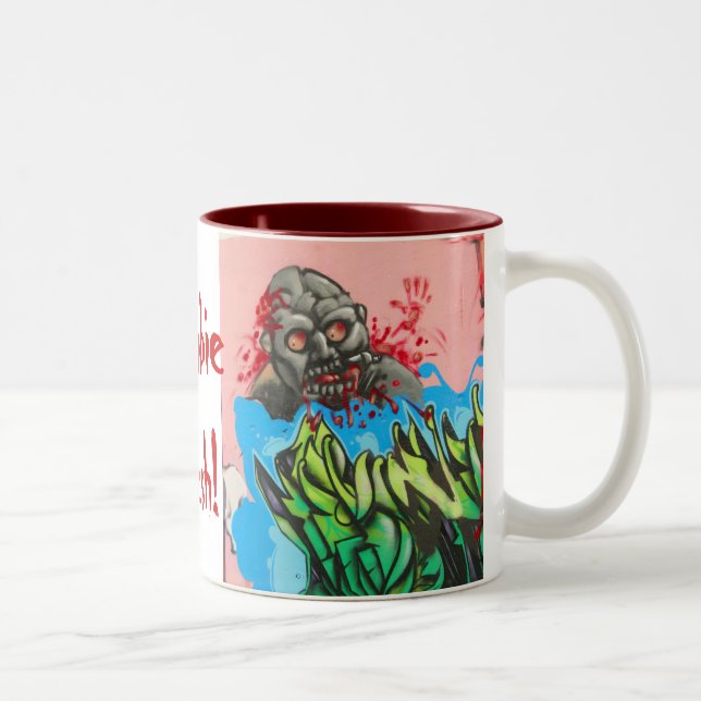 2 Couleurs Zombi frais ! Tasse de café (1) (Droit)