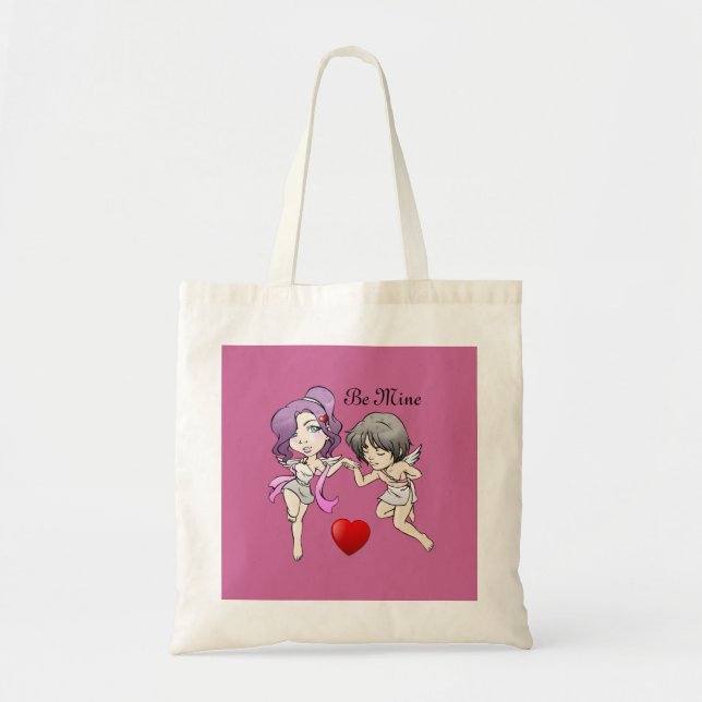 2 Cupidons Sac fourre-tout Saint-Valentin (Devant)