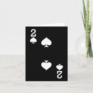 2 De Pique Jouer Carte Halloween Costume foncé