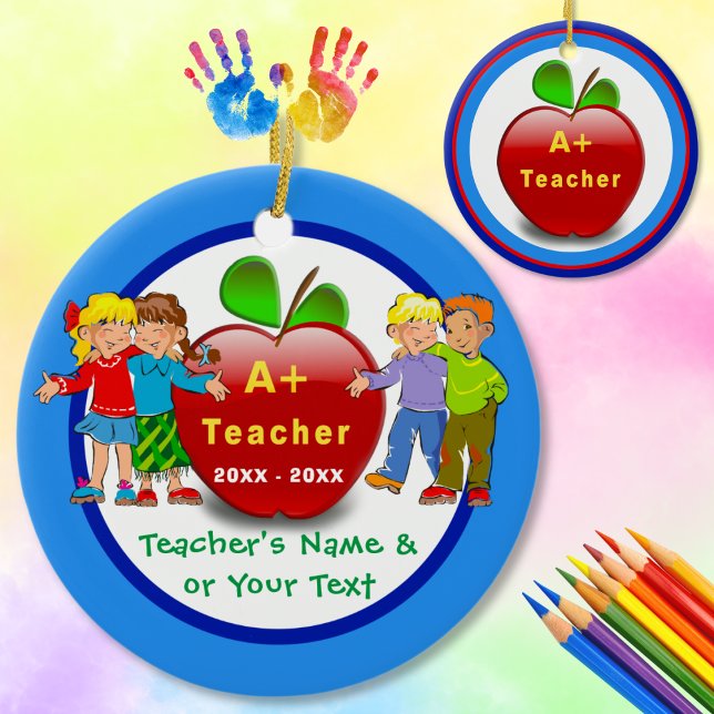 2 enseignantes orientées à bas prix Ornements pers (Personalized teacher gifts. Teacher appreciation gifts. Teacher gift personalized. Thank You Teacher)