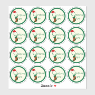 2" Fun Festif Noël Jam Canning Jar Étiquettes