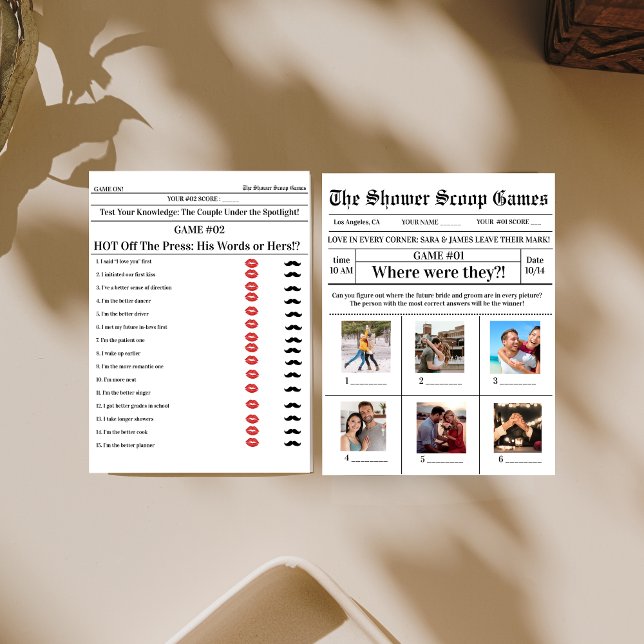 2 Jeux en 1 Fête des mariées Jeux mariages (Créateur téléchargé)