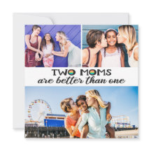 2 mamans sont meilleures qu'une mère carte photo j