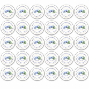 2" Mason Jar Lid Étiquette Violet Jelly Vinyl