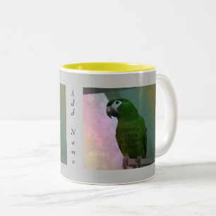 2 Photo Personnalisée Mug Grey arrière - plan