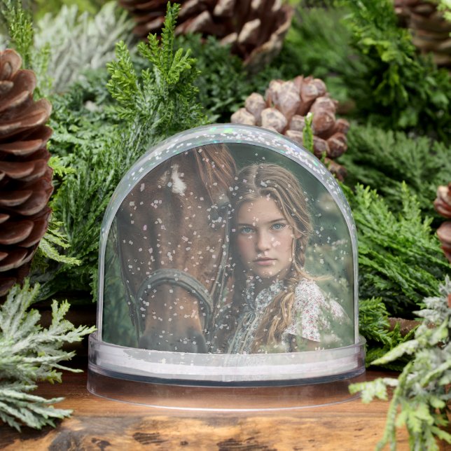 2 Photos Modèle Custom Horse Photo Equestrian (Hiver)