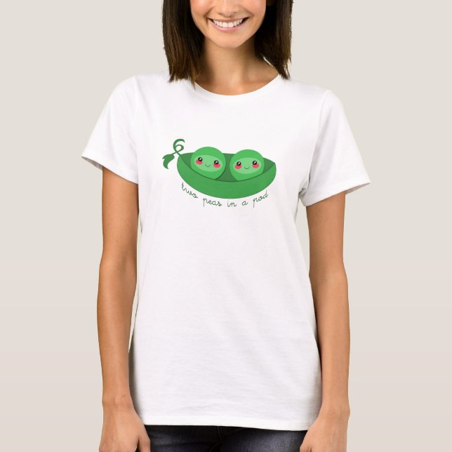 2 POIS dans un COSSE - t-shirt (Devant)