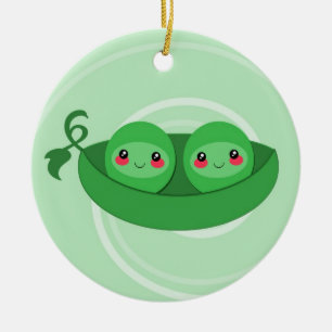 2 POIS dans une COSSE - décoration