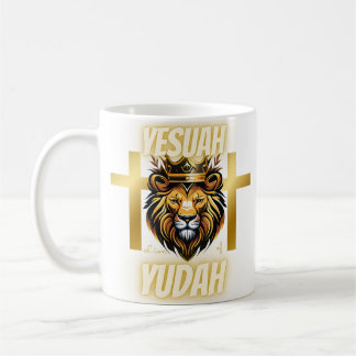2. Rouler avec la foi : Le Lion de Yudah Mug à tou