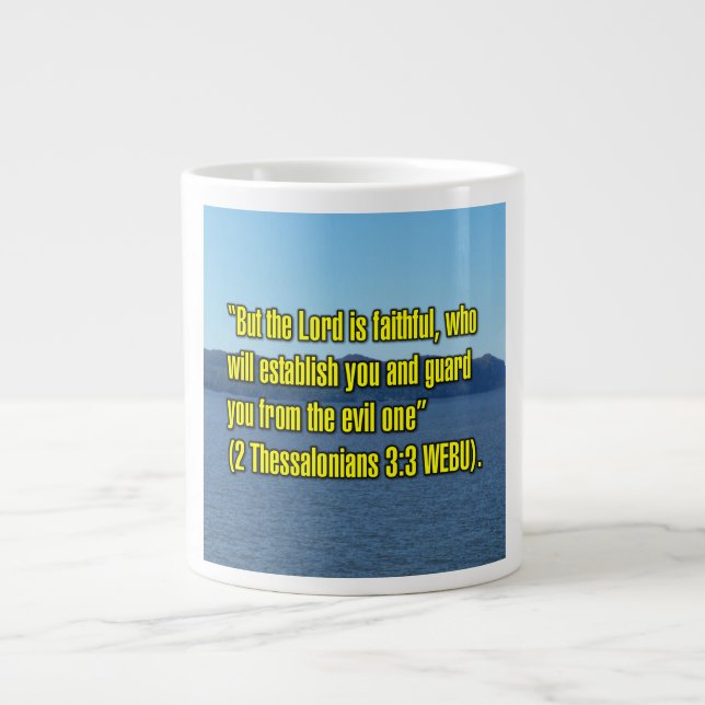 2 Thessalonians 3:3 WEBU Mug (Devant)